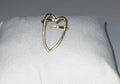 Heart shaped stainless steel adjustable ring (silver or golden colour)