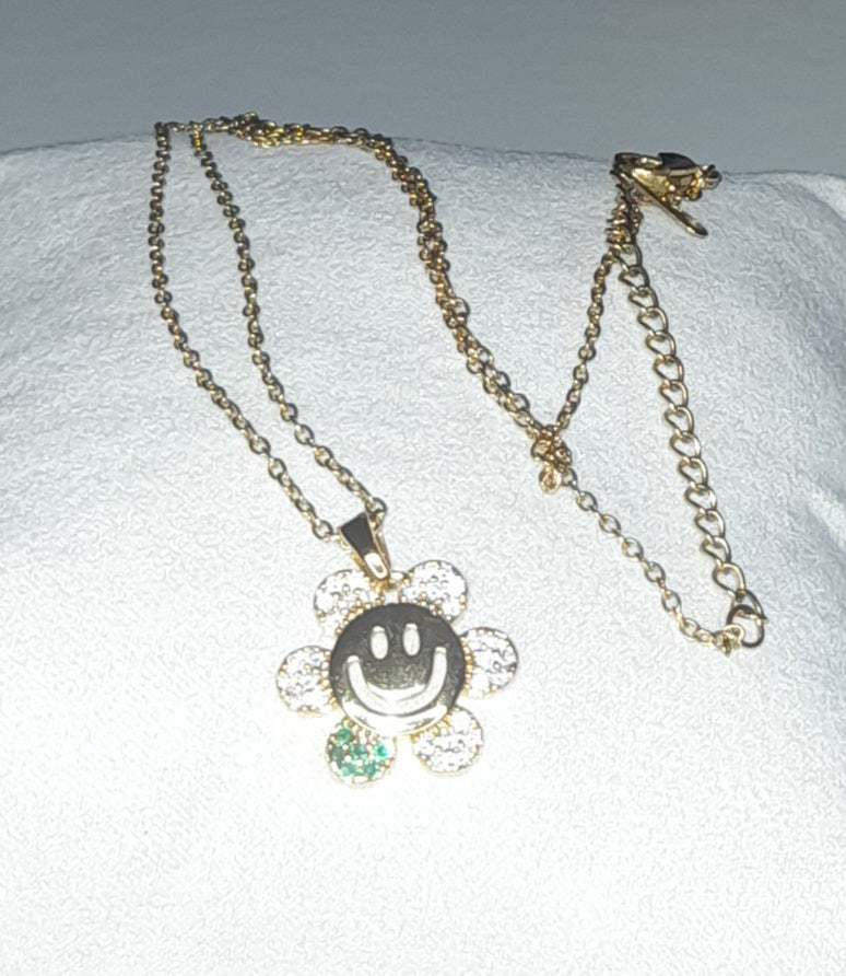 Titanium Steel Happy Sun Necklace