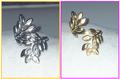 Stainless steel roman/greek goddess leaf ring (silver or gold colour)